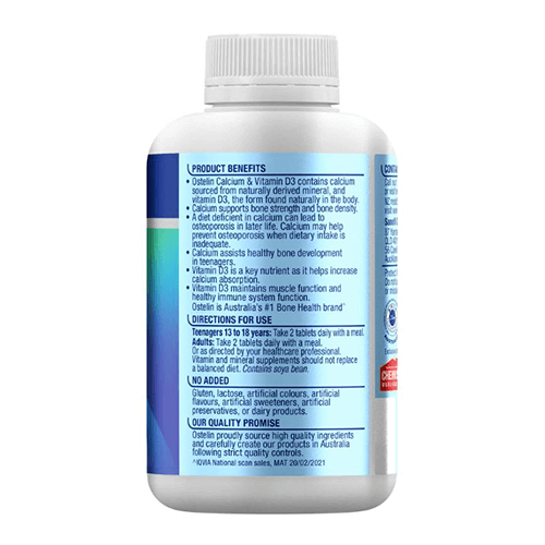 Swisse Ultiboost Calcium + Vitamin D 150 Tablets