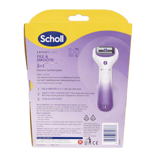 Scholl Expert Care 2 in 1 Electronic Foot File System