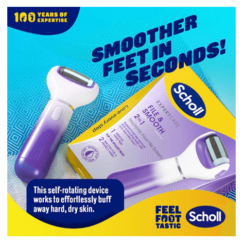 Scholl Expert Care 2 in 1 Electronic Foot File System