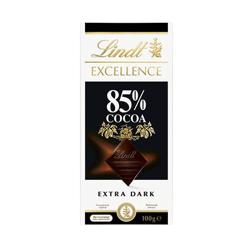 Lindt Excellence Dark Chocolate 85% Cocoa Block 100g