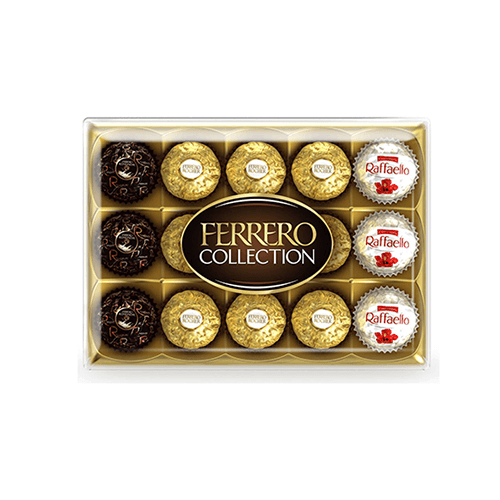 Ferrero Collection Rocher Raffaello Rondnoir Chocolate Gift Box 15 Pack