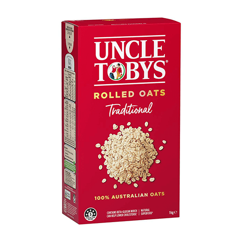 Uncle Tobys Oats Traditonal Rolled Oats Porridge 1kg